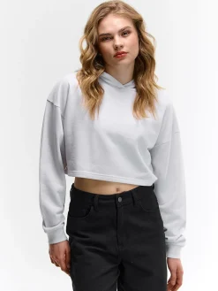 GATE Krótka bluza z kapturem| Swetry I Bluzy·Bluzy