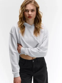 GATE Krótka bluza z kapturem| Swetry I Bluzy·Bluzy