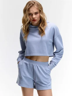 GATE Krótka bluza z kapturem| Swetry I Bluzy·Bluzy