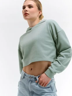 GATE Krótka bluza z kapturem| Swetry I Bluzy·Bluzy