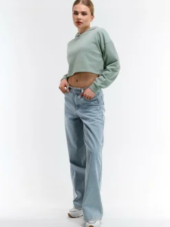 GATE Krótka bluza z kapturem| Swetry I Bluzy·Bluzy