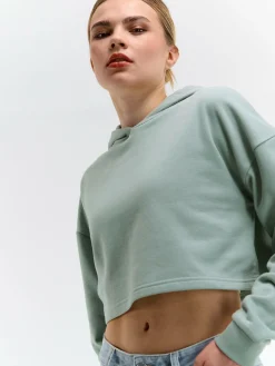 GATE Krótka bluza z kapturem| Swetry I Bluzy·Bluzy