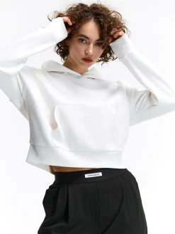 GATE Krótka bluza z kapturem| Swetry I Bluzy·Bluzy