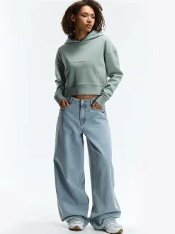 GATE Krótka bluza z kapturem| Swetry I Bluzy·Bluzy