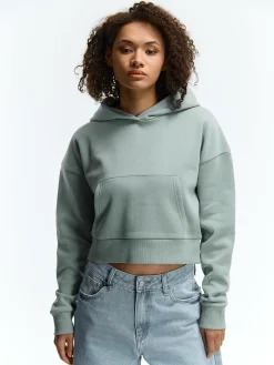 GATE Krótka bluza z kapturem| Swetry I Bluzy·Bluzy