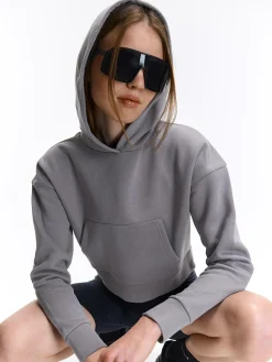 GATE Krótka bluza z kapturem| Swetry I Bluzy·Bluzy