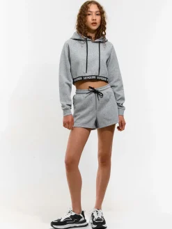 GATE Krótka bluza z kapturem| Swetry I Bluzy·Bluzy