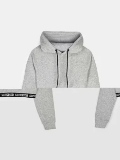 GATE Krótka bluza z kapturem| Swetry I Bluzy·Bluzy