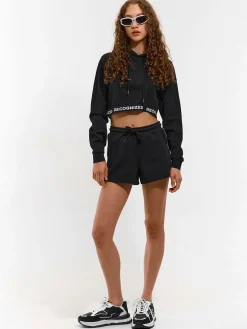 GATE Krótka bluza z kapturem| Swetry I Bluzy·Bluzy