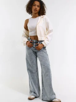 GATE Krótka bluza zapinana na zamek| Swetry I Bluzy·Bluzy