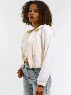 GATE Krótka bluza zapinana na zamek| Swetry I Bluzy·Bluzy