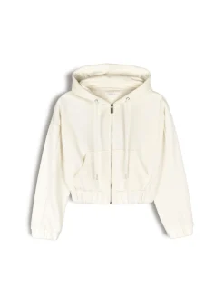 GATE Krótka bluza zapinana na zamek| Swetry I Bluzy·Bluzy