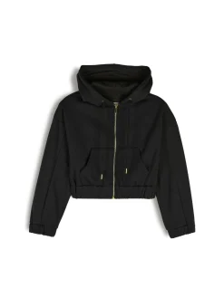 GATE Krótka bluza zapinana na zamek| Swetry I Bluzy·Bluzy