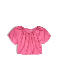 GATE Krótka bluzka z bufiastymi rękawami| Koszulki I Topy·Topy|Koszulki I Topy·Crop Top ☀️