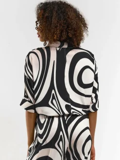 GATE Krótka bluzka z nadrukiem| Koszulki I Topy·Bluzki