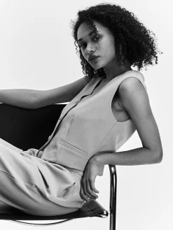 GATE Krótka kamizelka| Kurtki I Płaszcze·Żakiety|Kategorie·Kamizelki