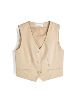 GATE Krótka kamizelka| Kurtki I Płaszcze·Żakiety|Kategorie·Kamizelki