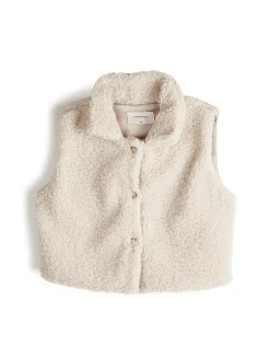 GATE Krótka kamizelka pluszowa| Kurtki I Płaszcze·Kamizelki