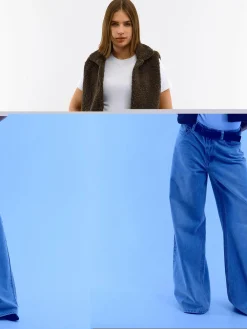 GATE Krótka kamizelka pluszowa| Kurtki I Płaszcze·Kamizelki