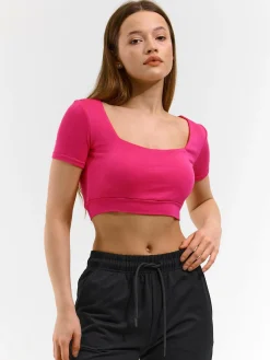 GATE Krótka koszulka z biustonoszem| Koszulki I Topy·Topy|Koszulki I Topy·Koszulki