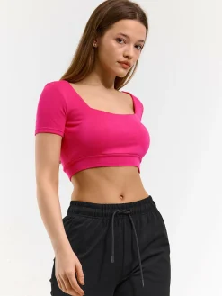 GATE Krótka koszulka z biustonoszem| Koszulki I Topy·Topy|Koszulki I Topy·Koszulki