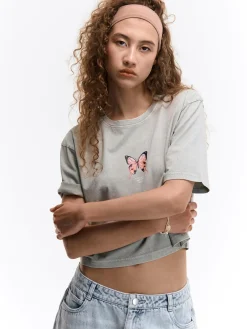 GATE Krótka koszulka z nadrukiem| Koszulki I Topy·Koszulki|Koszulki I Topy·Koszulki Z Nadrukiem