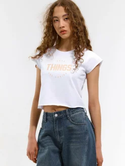 GATE Krótka koszulka z nadrukiem| Koszulki I Topy·Koszulki|Koszulki I Topy·Koszulki Z Nadrukiem