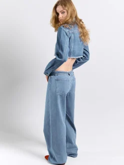 GATE Krótka kurtka dżinsowa| Kurtki I Płaszcze·Kurtki Przejściowe