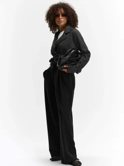 GATE Krótka kurtka w paski| Kurtki I Płaszcze·Kurtki Przejściowe