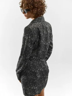 GATE Krótka kurtka z foliowym wzorem| Kurtki I Płaszcze·Żakiety