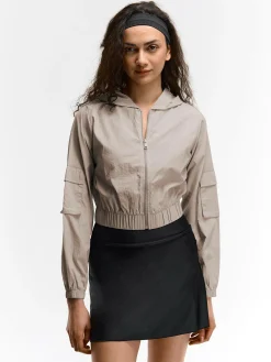 GATE Krótka kurtka z kapturem| Kurtki I Płaszcze·Kurtki Przejściowe