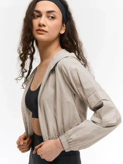 GATE Krótka kurtka z kapturem| Kurtki I Płaszcze·Kurtki Przejściowe