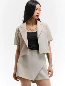 GATE Krótka kurtka z krótkim rękawem| Kurtki I Płaszcze·Żakiety