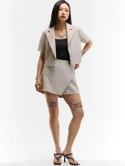 GATE Krótka kurtka z krótkim rękawem| Kurtki I Płaszcze·Żakiety