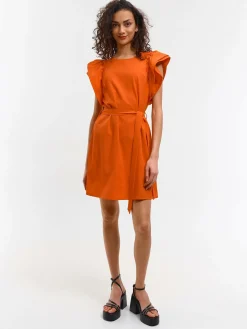 GATE Krótka marszczona sukienka| Kategorie·Sukienki