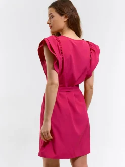 GATE Krótka marszczona sukienka| Kategorie·Sukienki