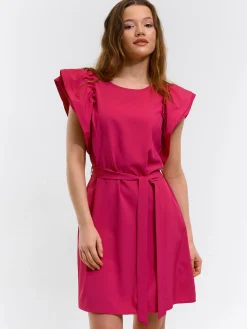 GATE Krótka marszczona sukienka| Kategorie·Sukienki