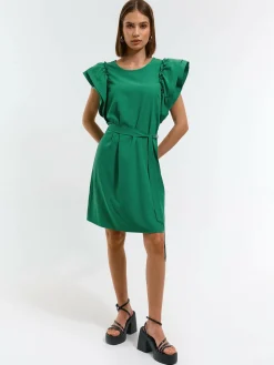 GATE Krótka marszczona sukienka| Kategorie·Sukienki