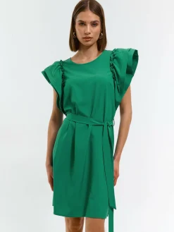 GATE Krótka marszczona sukienka| Kategorie·Sukienki