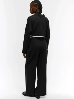 GATE Krótka marynarka z kontrastowym paskiem| Kurtki I Płaszcze·Żakiety