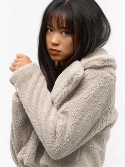 GATE Krótka pluszowa kurtka| Kurtki I Płaszcze·Płaszcze