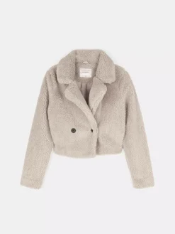 GATE Krótka pluszowa kurtka| Kurtki I Płaszcze·Płaszcze