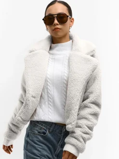 GATE Krótka pluszowa kurtka| Kurtki I Płaszcze·Płaszcze