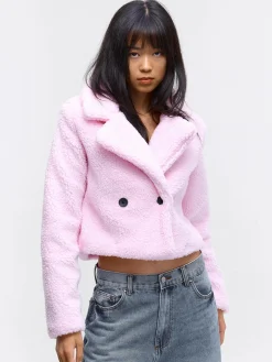 GATE Krótka pluszowa kurtka| Kurtki I Płaszcze·Płaszcze