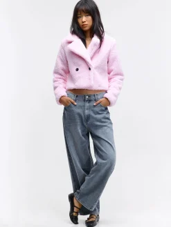 GATE Krótka pluszowa kurtka| Kurtki I Płaszcze·Płaszcze