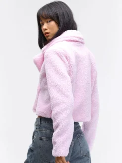 GATE Krótka pluszowa kurtka| Kurtki I Płaszcze·Płaszcze