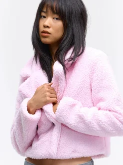 GATE Krótka pluszowa kurtka| Kurtki I Płaszcze·Płaszcze