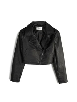 GATE Krótka skórzana kurtka| Kurtki I Płaszcze·Kurtki Przejściowe