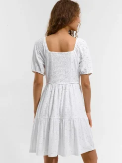 GATE Krótka sukienka z bufiastymi rękawami| Kategorie·Sukienki