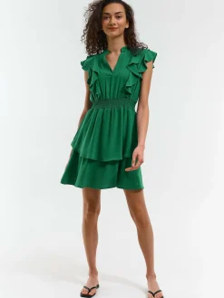 GATE Krótka sukienka z falbanką| Kategorie·Sukienki